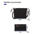 thumbnail image 4 of Set 3 Bolsas Bandolera Mujer Cosmetiquera Cartera Crossbody Color Negro, 4 of 8