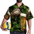 thumbnail image 4 of Saint Patrick's Day Men's Short Sleeve Casual Printed Button Down Beach Shirts, 4 of 6