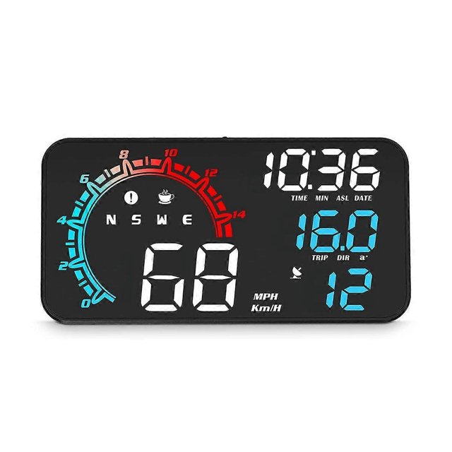 G11 HUD Head-Up Display GPS para coche, alarma de exceso de velocidad, velocidad de conducción, universal, color negro