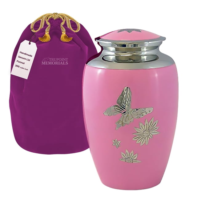 Urna de cremación Trupoint Memorials para mujer adulta rosa