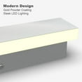 thumbnail image 4 of Outdoor Modern Metallic Wall Light LED Wall Sconce Fixture Rectangular - 3000K - IP65 Anti Rust (Silver, 60 Inches), 4 of 9