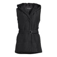 thumbnail image 4 of Jason Maxwell Women's Belted Puffer Vest with Hood, 4 of 5
