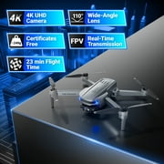 Contixo F28 Stratus Max 4K Aerial Drones for Adults with Camera, 2-Axis Gimbal Drones for Adults with Remote & Case, Gray