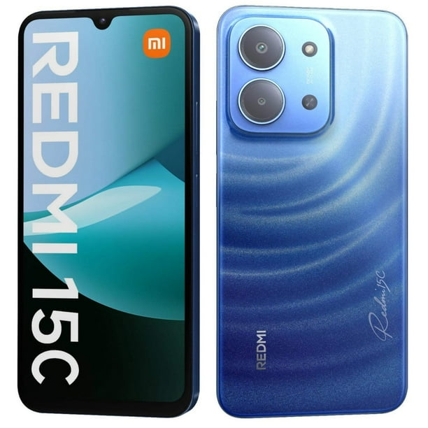 Smartphone Redmi 15C 128GB ROM 4GB RAM Azul Nocturno | Pantalla 6.9” Dot Drop | Cámara 50 MP | Desbloqueado
