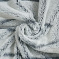 thumbnail image 3 of Chaps Faux Fur Plush Soft Ribbed Throw - 50" X 70", Navy, 3 of 5
