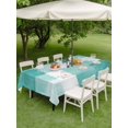 thumbnail image 3 of Outdoor Tablecloth with Umbrella Hole and Zipper, Green Geometric Rectangle Table Cloth 52x70 Inch Waterproof Tablecloth, Watercolor Ombre Modern Abstract Art Picnic Table Cover for Patio Camping, 3 of 7