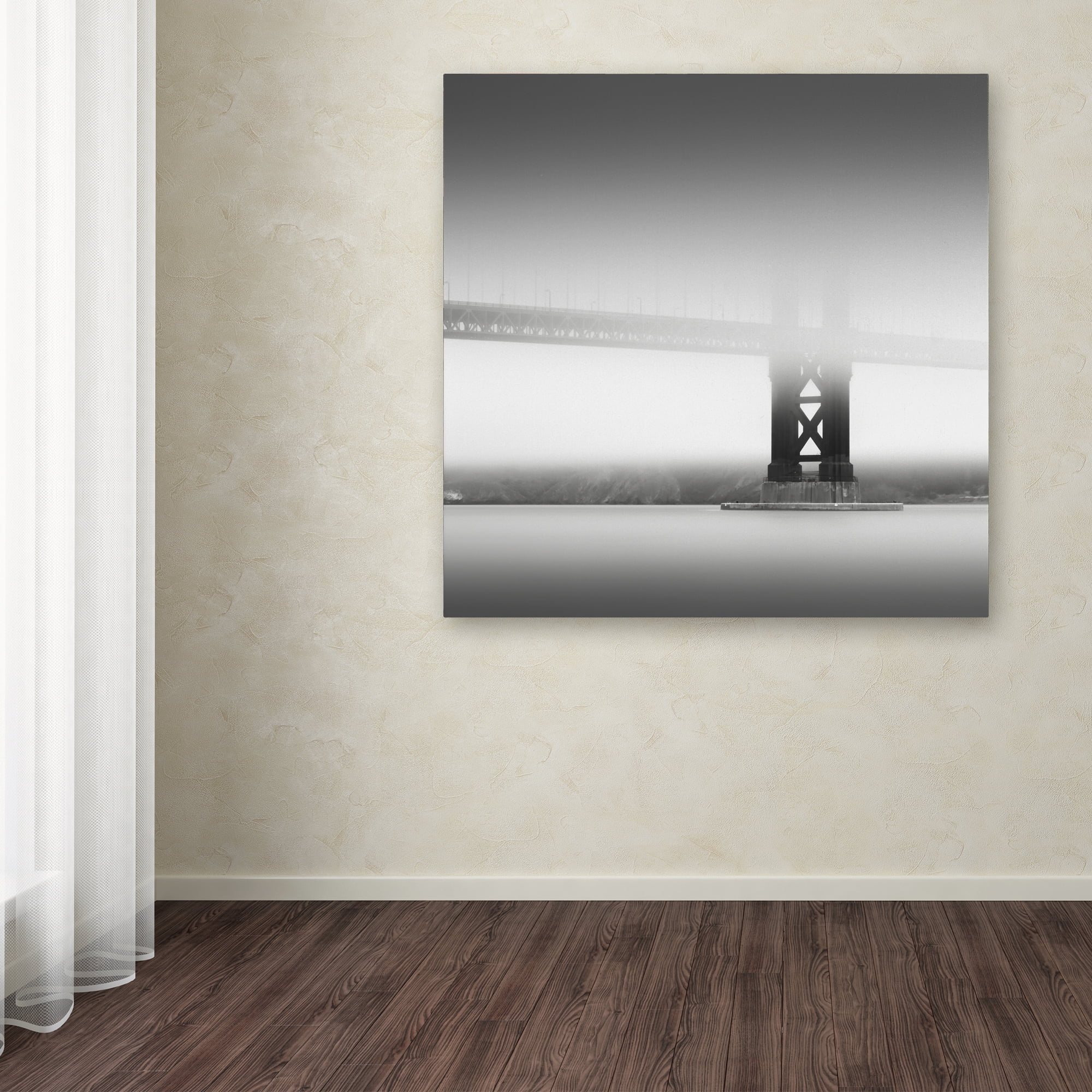 Dave MacVicar 'Golden Gate' Huge Canvas Art 35 x 35