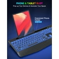 thumbnail image 6 of Wagpak RGB Lighting Wireless Ergonomic Keyboards,with Wrist Rest, Black, 6 of 8