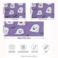 thumbnail image 2 of Yayeee Pillowcase King Size Set of 2 Satin Wrinkle Resistant Pillow Case, Halloween Ghosts Purple, 2 of 7