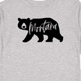 thumbnail image 4 of Inktastic Montana Black Bear Silhouette Boys or Girls Long Sleeve Toddler T-Shirt, 4 of 5