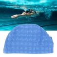 thumbnail image 4 of Swim , Waterproof Ear Protection Bathing  Elastic Bright Color Swimming Hat Swimming   For Men For Swimming For Women For Bathing Pearl Blue, 4 of 8