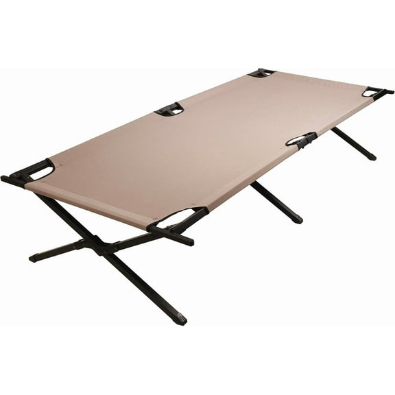 Trailhead II Large Folding Cot with Easy Setup & Takedown, Supports Adults up to 6ft 2in or 300lbs, Great for Camping, Lounging, Elevated Sleeping, Guests, & More