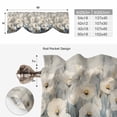 thumbnail image 6 of White Spring Floral Tie Up Valance Curtains for Windows, Kitchen Curtains Window Treatments, Modern Oil Painting Farmhouse Flower Short Window Shades Valances for Bedroom Bathroom Cafe 42"x12", 6 of 8