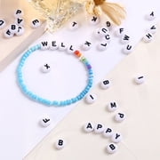 Naler 1200 Pcs Alphabet Letter Beads, 6mm Round A~Z Assorted plastic Spacer Beads for Adult Kids Jewelry Making,DIY Arts Crafts,Unisex