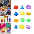 thumbnail image 3 of 12 Bloques De Patrones Transparentes Sensoriales De Color Para Juegos Hugo Sólidos Geométricos, 3 of 9