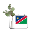 thumbnail image 1 of Namibia bandera nacional África país Marco De Metal Florero De Cerámica Decoración, 1 of 4