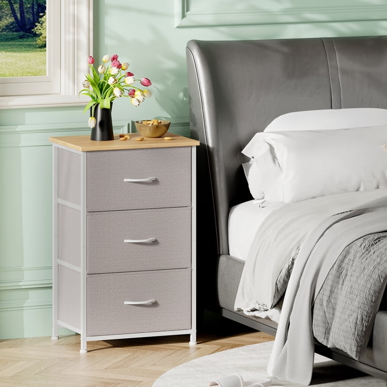 small dresser nightstand Fabric Nightstand with 4 Drawers, Small Dresser for Bedroom, Living Room - Bed Bath & Beyond