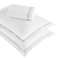 thumbnail image 3 of Superior Fieldstone Embroidered Cotton Duvet Cover Set, Full/Queen, White/Silver, 3 of 11