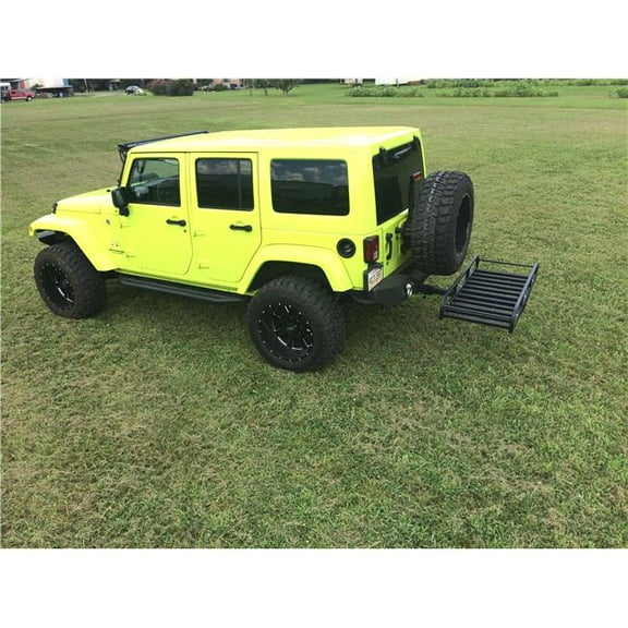 Great Day  Hitch-N-Ride XL- Truck Hitch Receiver Cargo Carrier - 7 in.  sides -2 in. - Black - 41 in.  bar