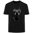 thumbnail image 2 of Camiseta de algodón 100 % transpirable de alta calidad con estampado de doberman atractivo para hombre, ropa informal de calle para exteriores, 2 of 5