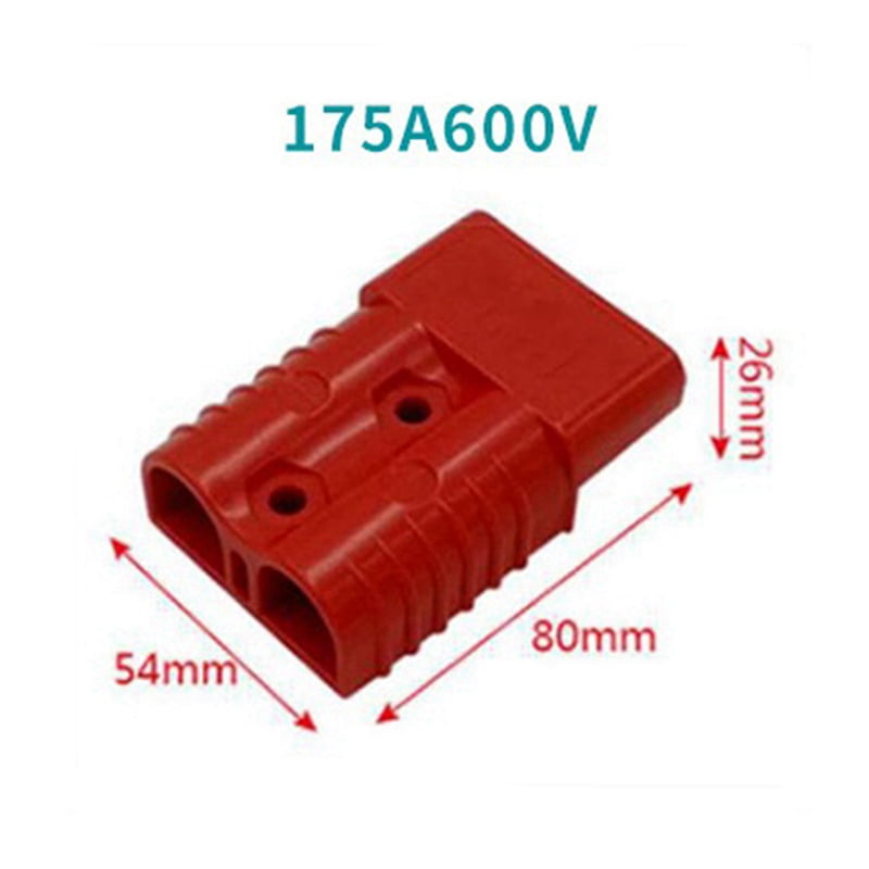 4 Pieces of Quick Connect Plug 175A 600V Battery Quick Connector Power Plug Winch Connection Red for Maximum 1AWG Wire