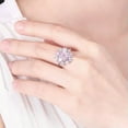 thumbnail image 6 of QQTDFG 925 Silver Filled Fashion Flower Women Cubic Zircon Ring Wedding Jewelry Sz 6-10-#3-9, 6 of 8