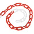 thumbnail image 3 of Uxcell 300Ft Plastic Chain Barrier, Safety Link Chain Stanchion, Red White, 3 of 7
