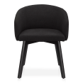thumbnail image 3 of Bouclair Black Fabric and Wood Dining Chair, 3 of 7