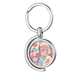 thumbnail image 1 of Bud Flower Paint Porte-Clés en Métal Rotatif Porte-Clés, 1 of 2