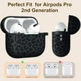 thumbnail image 2 of Comvin Fits For Airpods Pro 2 Case Cover Silicone, Cute Soft Compatible With Airpods Pro Case with Cleaner Kit, Leopard, 2 of 8