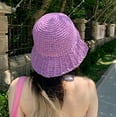 thumbnail image 3 of COCOpeaunt Women Folding Straw Hat Women Summer Outing Sun Hat Holiday Sandals Beach Hat Sunscreen Fisherman Hat Women Panama, 3 of 6