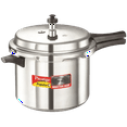 thumbnail image 1 of Prestige Popular Plus Virgin Aluminium Pressure Cooker, 6.5L, Silver, 1 of 5