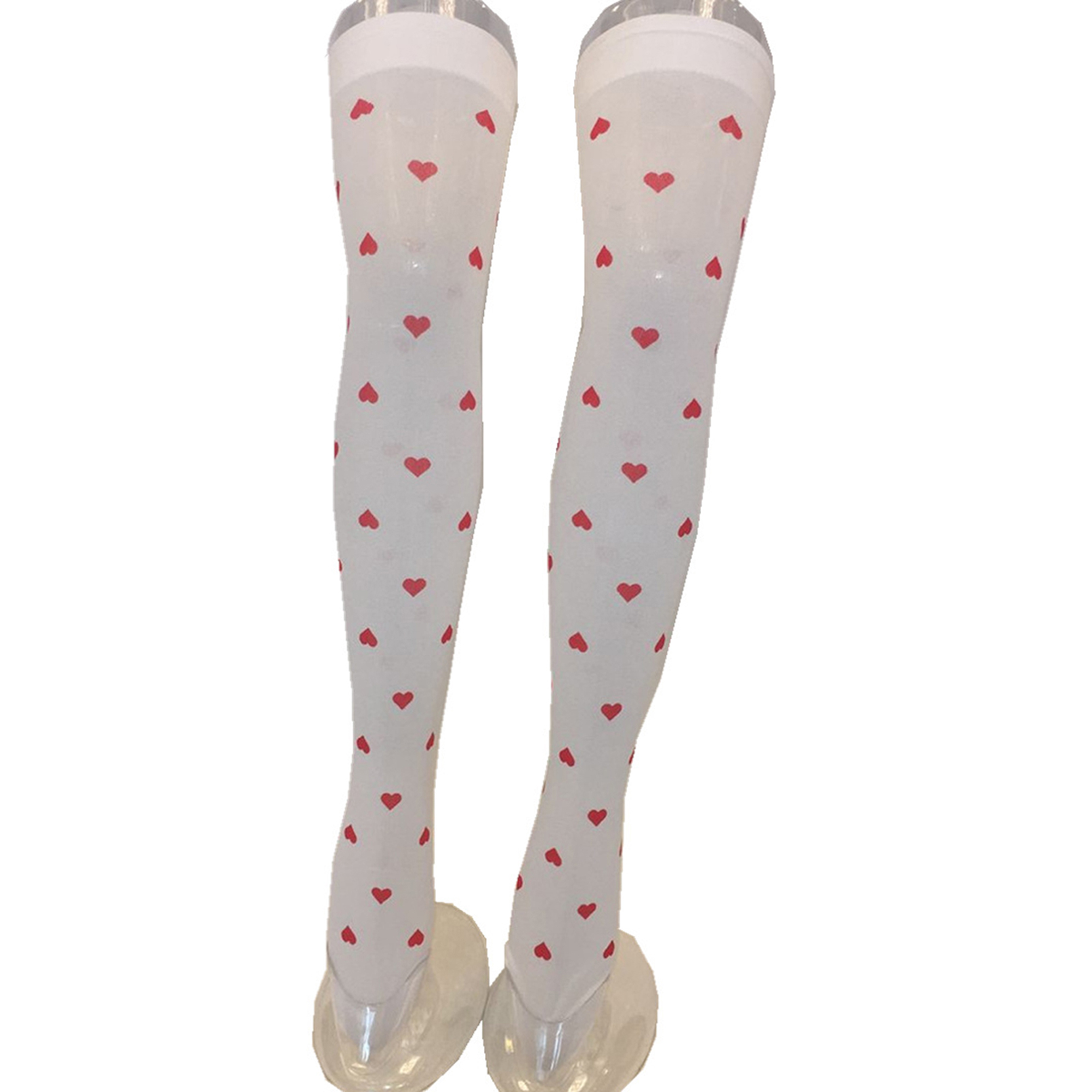 Women Thigh High Stocking, Cute Heart 