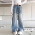 thumbnail image 5 of KVPLBQFD Baggy Jeans Navy Sweatpants Dance Pants with Pockets Long Loose Pants Trendy Clothes Gifts for Young Adults Gifts 10 Year Old Little Girl, 5 of 6