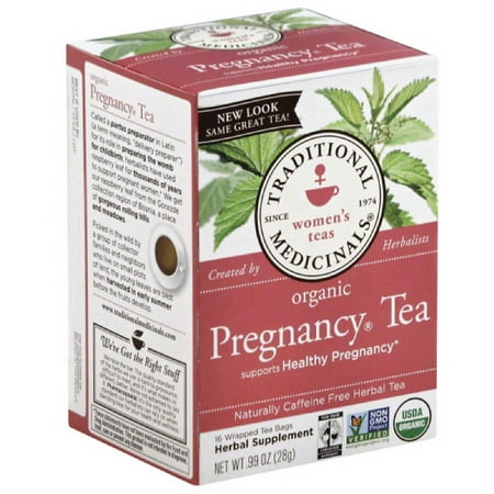 TRADITIONAL MEDICINALS Grossesse Organic Tea supplément à base de plantes, 0,99 oz (Pack de 6)