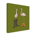 thumbnail image 4 of Trademark Fine Art Florent Bodart  Fashion Flamingos Canvas Wall Art, 4 of 4