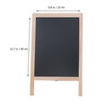 Weijiyouyu Wooden Stand Blackboard Double Side Message Draw Board White