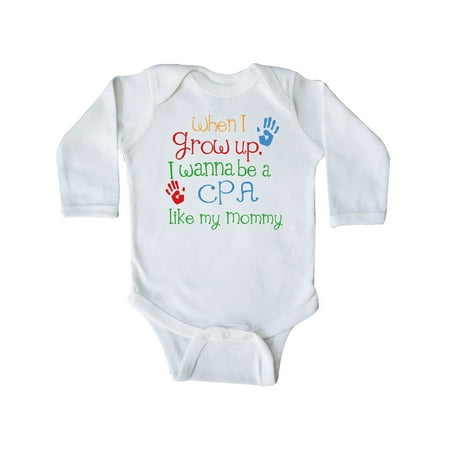 

Inktastic CPA Like Mommy Gift Baby Boy or Baby Girl Long Sleeve Bodysuit