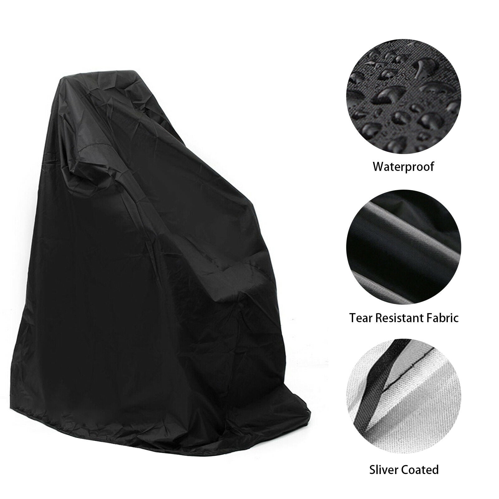 Mobility Scooter Storage Cover XL 420D Oxford Fabric Scooter Weather Cover Electric Wheelchair Cover Waterproof for Travel Outdoor Street Touring 48 L x 22 D x 38 H 