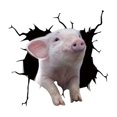 thumbnail image 1 of Creativo 3D divertido cerdo coche ventana pegatina animales gráficos impermeable coche ventana calcomanía para ventana automotriz hogar pared camión Soledad Adhesivo para ventana de coche, 1 of 9