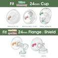 thumbnail image 5 of Maymom Flange Inserts 18 mm Compatible with Spectra, Medela 24 mm Shields, Momcozy S9 Pro/S12 Pro, Willow Wearable Cup. Compatible with Medela Freestyle, Harmony, to Reduce 24mm Down to 18 mm; 2pc, 5 of 5