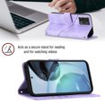 thumbnail image 4 of Compatible with Motorola Moto G72 Classic Embossed PU Leather Case with Card Holder Shockproof Cover, 4 of 5