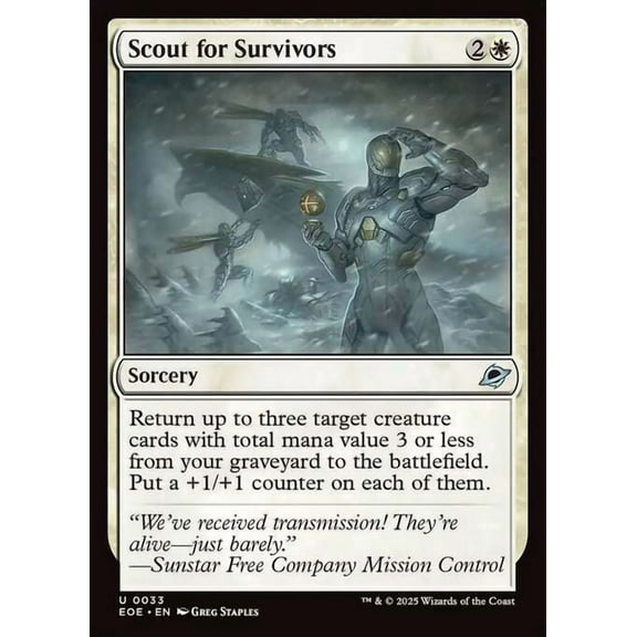 MtG Edge of Eternities Uncommon Scout for Survivors (FOIL) #33