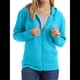 thumbnail image 1 of Sudadera con Capucha y Cremallera de Punto Flameado para Mujer, Camiseta Texturizada con Cremallera para Mujer Azul S, 1 of 8