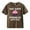 Brown, variant on Ruyang Girls' Short Sleeve Shirts Kids Crewneck T-Shirts Summer Tops Basic Tees 100 Days of School Shirt for Kids