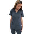 thumbnail image 2 of Fubu Women's 5-Pocket V-Neck Scrub Top Medical Nursing Uniform, 2 of 6