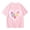 1-Light Pink110, variant on Teen Girls Graphic Tshirt Casual Heart Print Anti-Bullying Pullover Top with Short Sleeve Kids T-Shirt， Pink