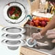 thumbnail image 5 of Sink Strainer Filter Stainless Steel | Multipurpose Drain Protector for Kitchen Bathroom | Anti-Clog Mesh Covers | Fits Most Sink, Bath, Shower Drains | 7.3cm Diameter | 3-Pack, 5 of 9