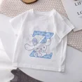 thumbnail image 2 of Camiseta infantil Cinnamoroll con combinación de letras y nombres, Sanrio Kawaii, ropa informal de dibujos animados, camisetas para niños y niñas, 2 of 5