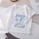 thumbnail image 2 of Camiseta infantil Cinnamoroll con combinación de letras y nombres, Sanrio Kawaii, ropa informal de dibujos animados, camisetas para niños y niñas, 2 of 5